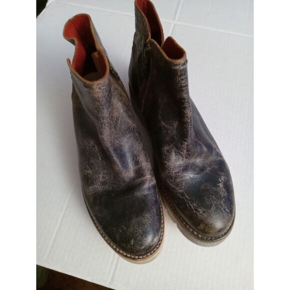 BEDSTU Women's US Size 8 LYDYI Side-Zip Clean Lines Ankle Bootie Black Lux